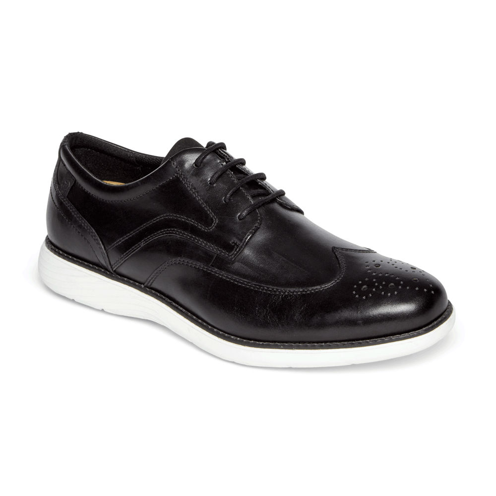 Oxfords Rockport Homem Pretas/Branco - Garett Wingtip - 95427KGEW